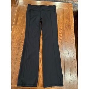 Athleta Black Coolmax Yoga Pants Leggings Nylon Spandex Women's Size XL